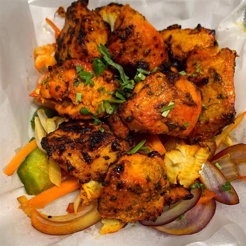 Chicken tikka kabab indian food